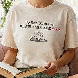 Enemies to Lovers Comfort Colors Tee: Funny Romance Reader Shirt, Booklover Gift, Bookish Top