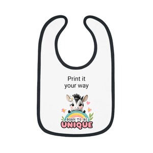 Unique Baby Bib with Contrast Trim - Perfect Baby Shower Gift, Personalized Bib, Cute Bib for Newborns, Stylish Baby Accessories, Fun [...]