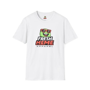 FreshMemeApparel Logo T-Shirt - Funny Viral Meme Brand Tee - Clean Graphic Internet-Core Shirt