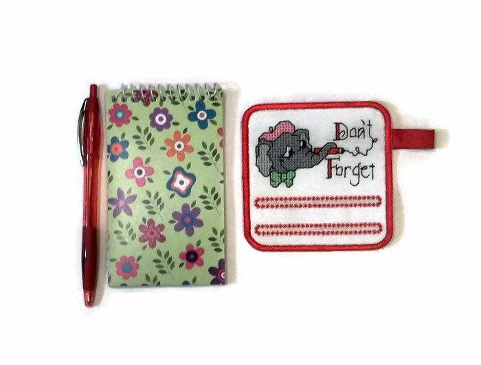 note pad holder with elephant Etsy