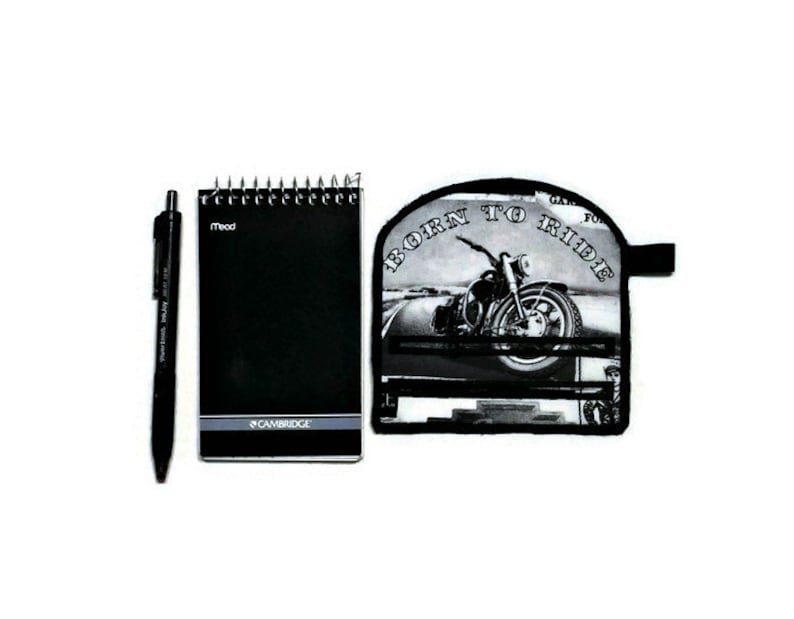 Motorcycle theme magnetic note holder