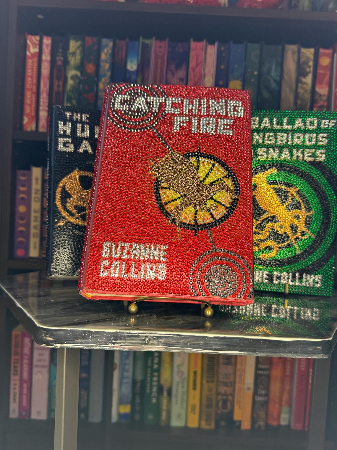 Catching Help Items Catching Fire - Embellished Book Cover to Help Your Bookshelves Sparkle ...