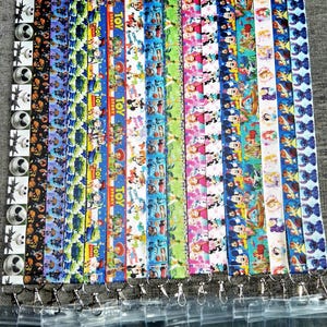 Disney Inspired Lanyard with Safety Clip and Card Holder.