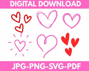 Heart SVG\ Love Shape Cut File\ Romantic Cricut Silhouette Design