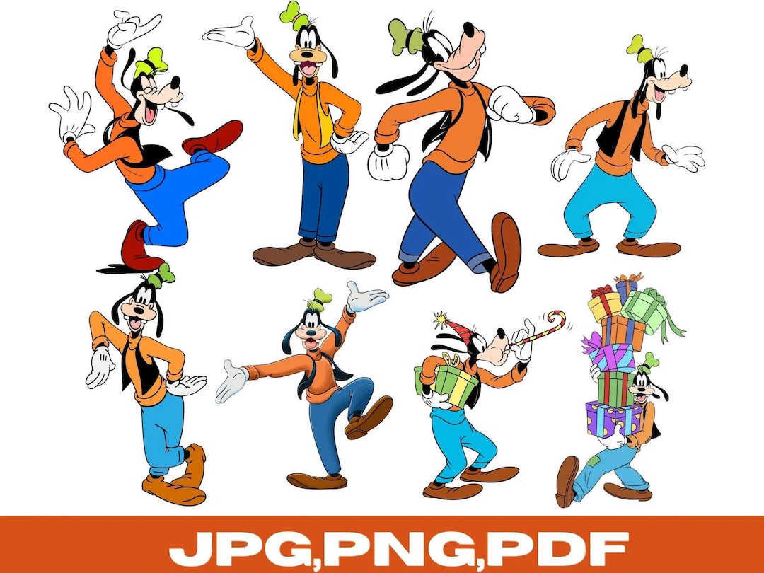 Goofy PNG\ Funny Cartoon Dog PNG\ Classic Character Clipart\ Kids ...