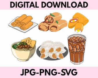 Food SVG\ Cute Food Cut File Bundle\ Kitchen Cricut Silhouette Design