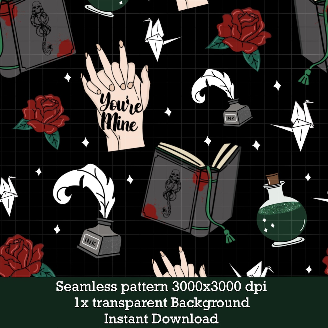 Seamless Pattern Dramione Fanfic Manacled - Etsy