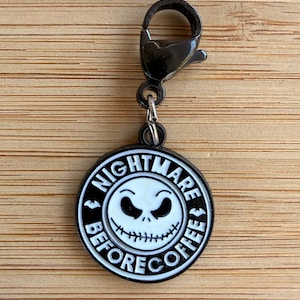 Fall / Halloween Charms | Add-On for Badge Reels, Keychains, Wristlets | Pumpkin, Ghost, Cat, Leaf & More | Cute Autumn Accessories Nightmare Before C.
