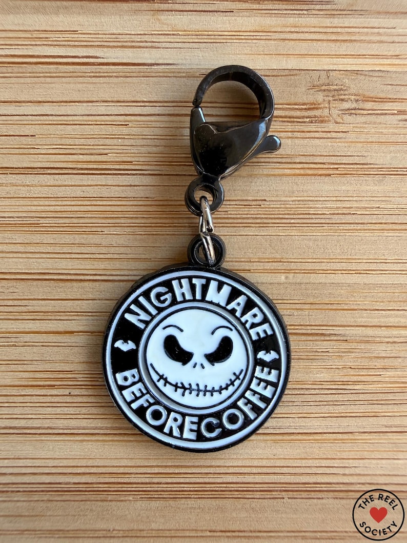 Fall / Halloween Charms | Add-On for Badge Reels, Keychains, Wristlets | Pumpkin, Ghost, Cat, Leaf & More | Cute Autumn Accessories Nightmare Before C.