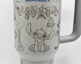 Disney Characters Engraved 40oz Stanley Tumbler