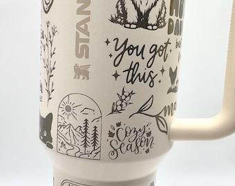 Gobelet Stanley 40 oz entièrement personnalisé gravé