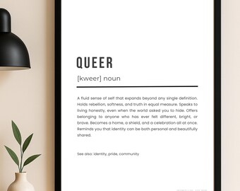 Stampa Queer: Definizione LGBTQ eccentrica / Download digitale