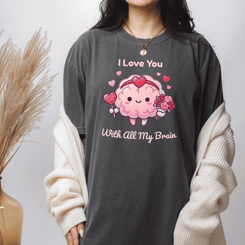 Neuro ICU Nurse Valentine Shirt, Heart Brain Tee, Neurology Gift image 2