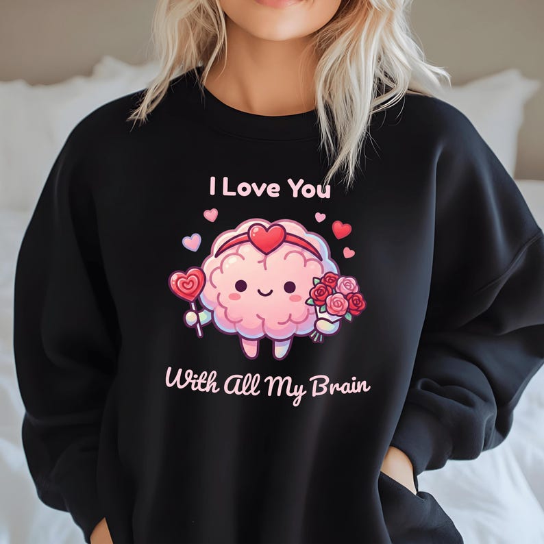 Neuro ICU Nurse Valentine Shirt, Heart Brain Tee, Neurology Gift image 4