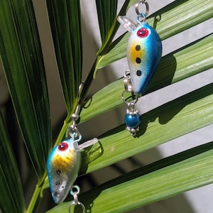Real Fishing Lure earrings