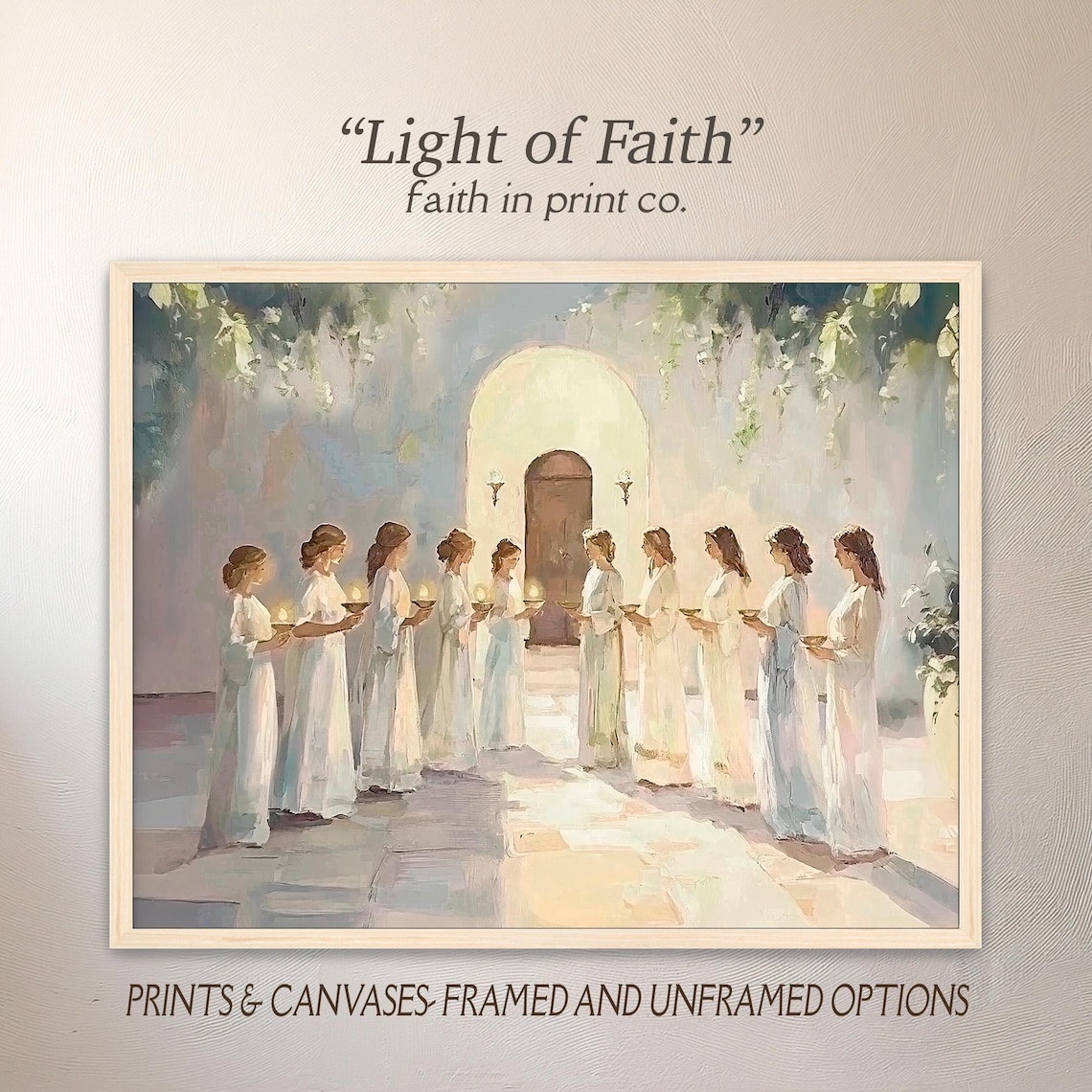 Light Of Faith LDS Art Parable Of The Ten Virgins Christian Wall Art light-of-faith-lds-art-parable-of-the-ten-virgins-christian-wall-art