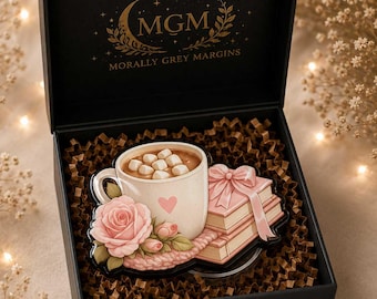 Cozy Cocoa & Books MagSafe Kindle Grip