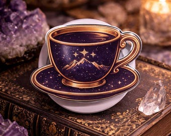 Celestial Coffee Magnetic Kindle Grip