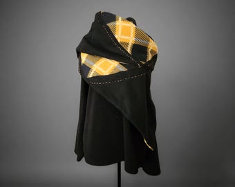 Cachecol de lã quente e vibrante