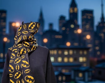 Cachecol acolchoado feito à mão do Batman - DC Comics