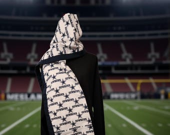 Cachecol acolchoado feito à mão do Dallas Cowboys