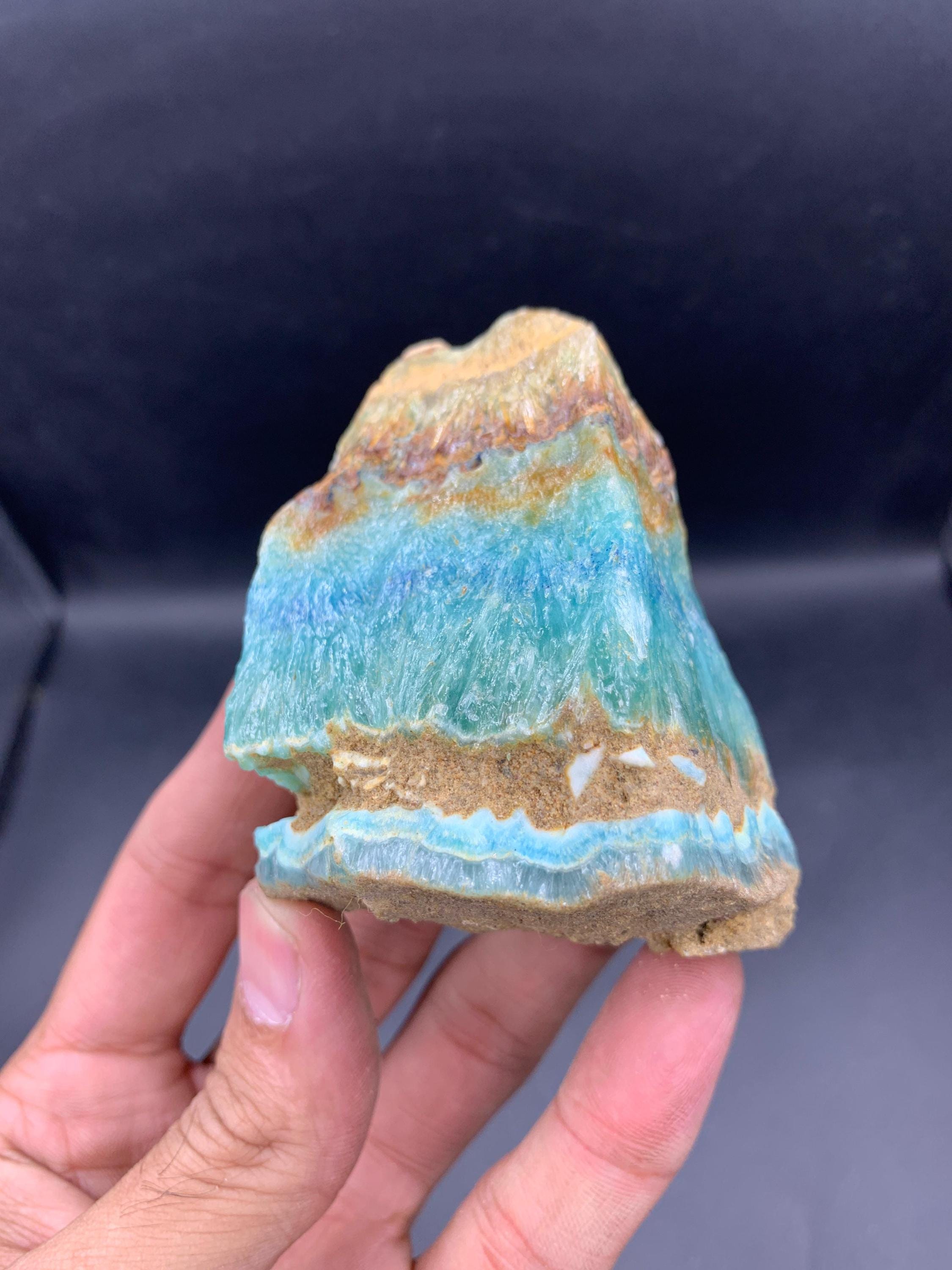 希少な天然スミソナイト標本：コレクター向け鉱物 - Etsy 日本