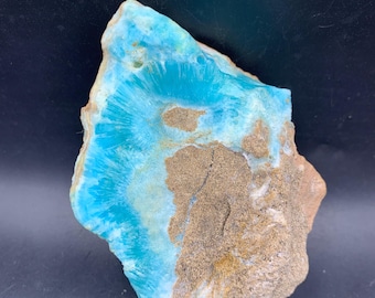Blue Aragonite Specimen – Natural Rare Collector Mineral
