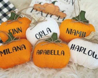 Personalised Pumpkin Decoration // Halloween Decor