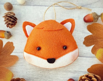 Hanging Felt Fox Decoration / Ornament / Autumn Decor