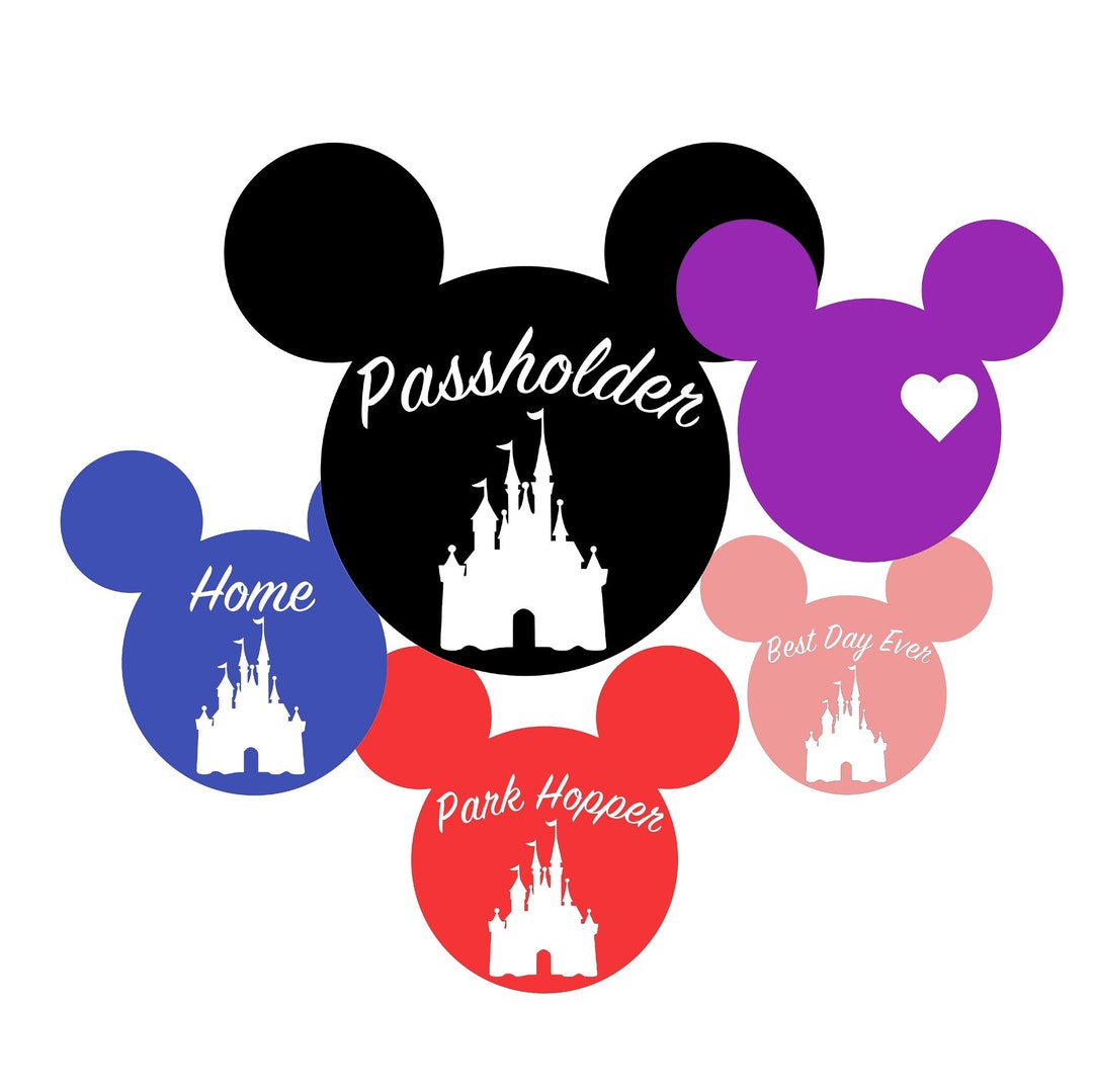 Mickey Mouse Head Bumper Sticker, Mickey Vinyl Decal, Mickey Mouse