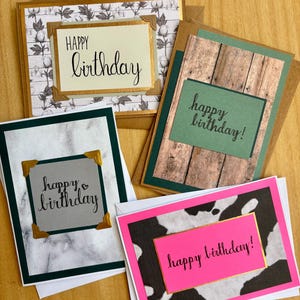 Birthday Cards (Set of 4)
