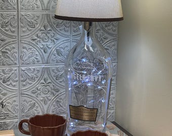 Bourbon Bottle Angel Lamp