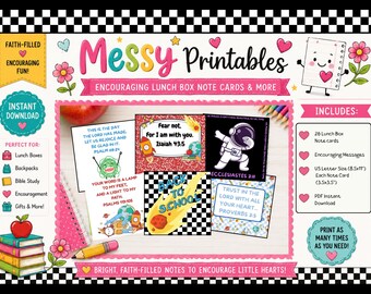 Boys Lunch Box Note Cards - Back to School Collection