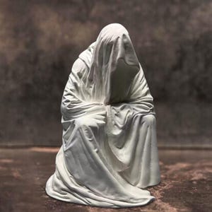 Scultura del mantello della coscienza, arte romana, statua greca, statua fatta a mano, arte statuaria nordica, decorazione da scaffale, arredamento per la casa