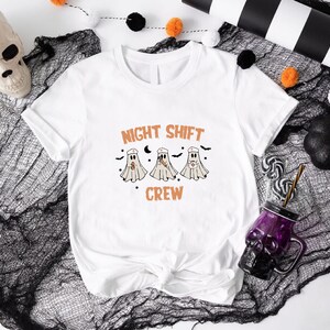 Night Shift Nurse Halloween T-Shirt: Spooky Crew Boo Tee