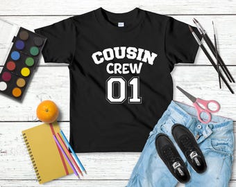 Custom Retro Cousins T-Shirts: Matching Family Reunion Shirts