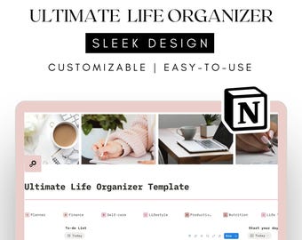 Modèle d'organisateur Notion Dashboard Ultimate Life