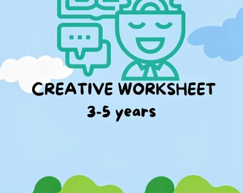 Creative cute playful worksheets 3-5 years