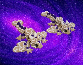Baby Wyvern Valentines Cookie Dragon | 3D Printed Articulated Flexi Fidget Toy Valentines Day gift