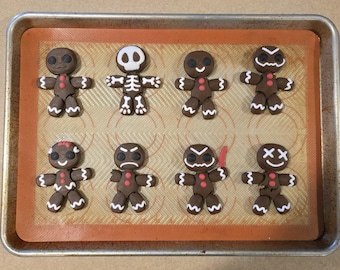 Gingerbread Pals | 3D Printed Full Color Christmas Articulated Flexi Fidget Toy
