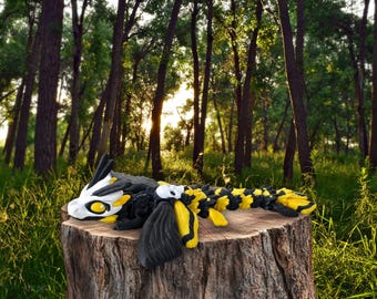 Death Head Moth Dragon 3D Printed Articulated Fidget Toy