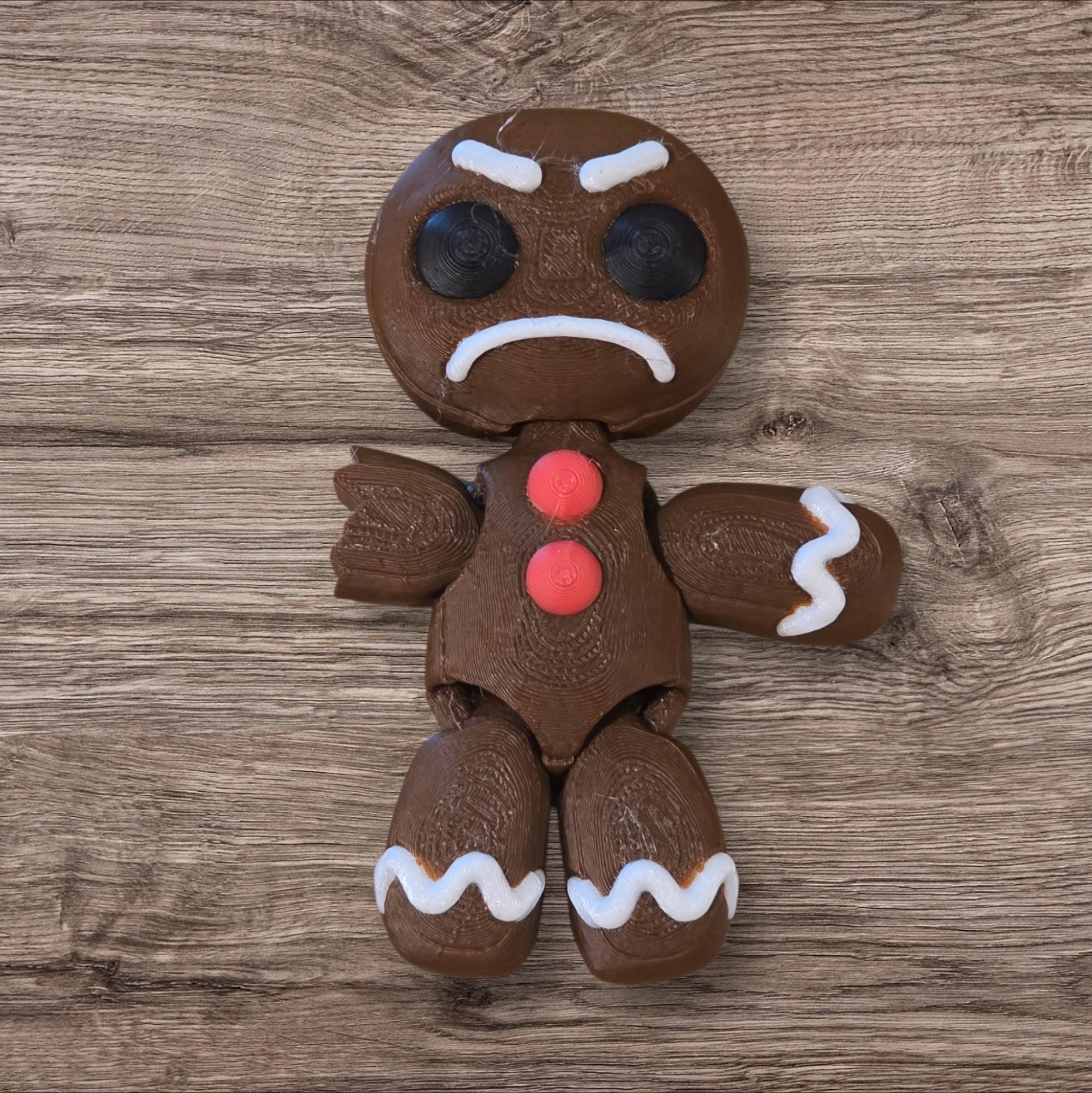 Gingerbread Pals | 3D Printed Full Color Christmas Articulated Flexi ...