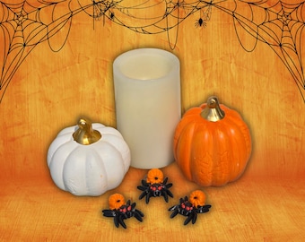 Pumpkin Spider 3D Printed Articulated Fidget Toy
