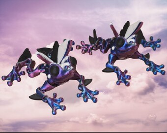 Butterfly Frog | 3D Printed Fully Colored Articulated Fidget Toy