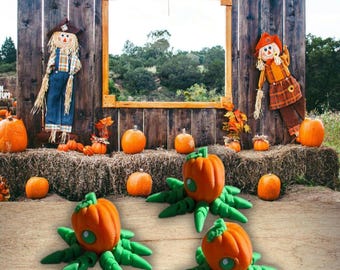 Pumpkin Octopus 3D Printed Articulated Fidget Toy