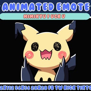 Mimikyu Fucku Animated Emote: Twitch, Discord, Kick (Digital Download)