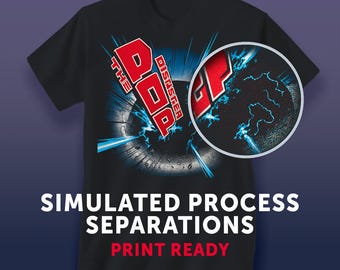 Simulated Process Color Separations for Screen Printing | Custom Print Ready Files