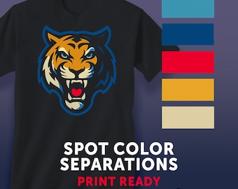 Spot Color Separations for Screen Printing | Print Ready T Shirt Artwork
