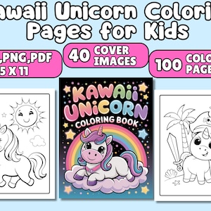 Kawaii Unicorn Coloring Pages, Unicorn Coloring Pages For Kids, Printable Coloring Pages, Kids Coloring Pages, Girls Coloring Pages Sheets
