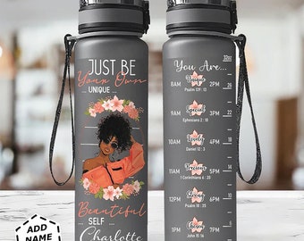 Personalised Jungle Any Name Aluminium Printed Water Bottle Flask Gift 102 